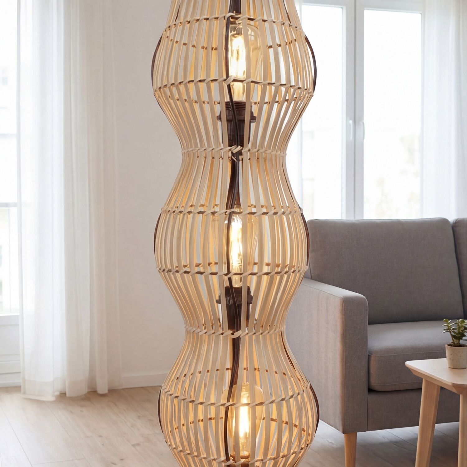 hänge lampe, lampenschirm, Holzlampe, Stehlampe, Wohnzimmerlampen