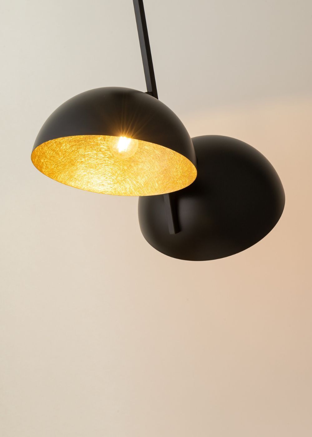 Plafonnier métallique Loft or stylé E27 Ø90 cm rond