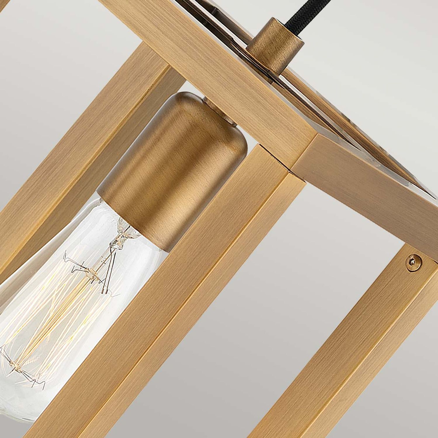 Lampe à suspendre bronze brossé L : 17,8 cm H : max. 2 m E27 Lampe