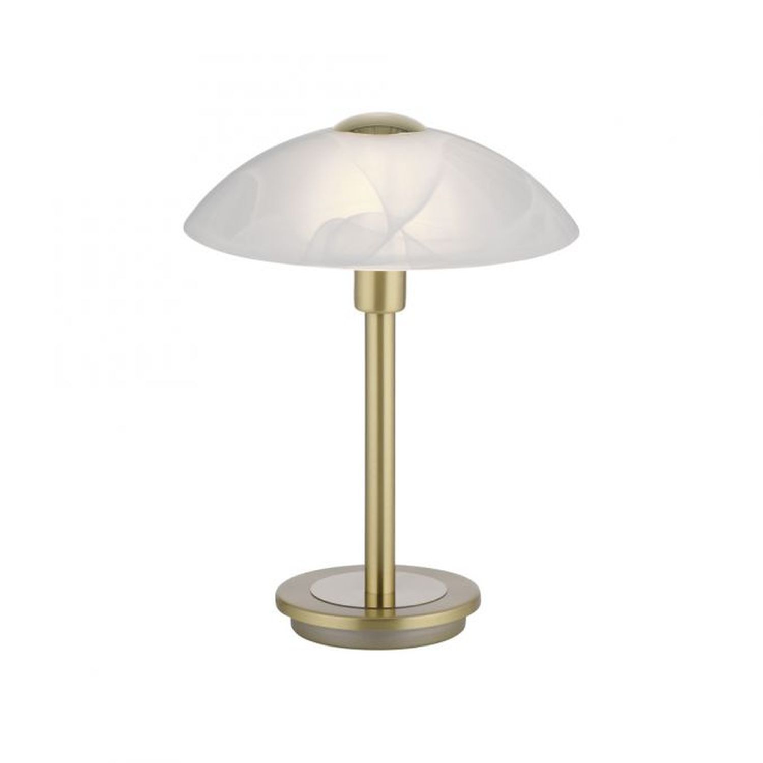Lampe de table LED à intensité variable en laiton verre albâtre 3 W