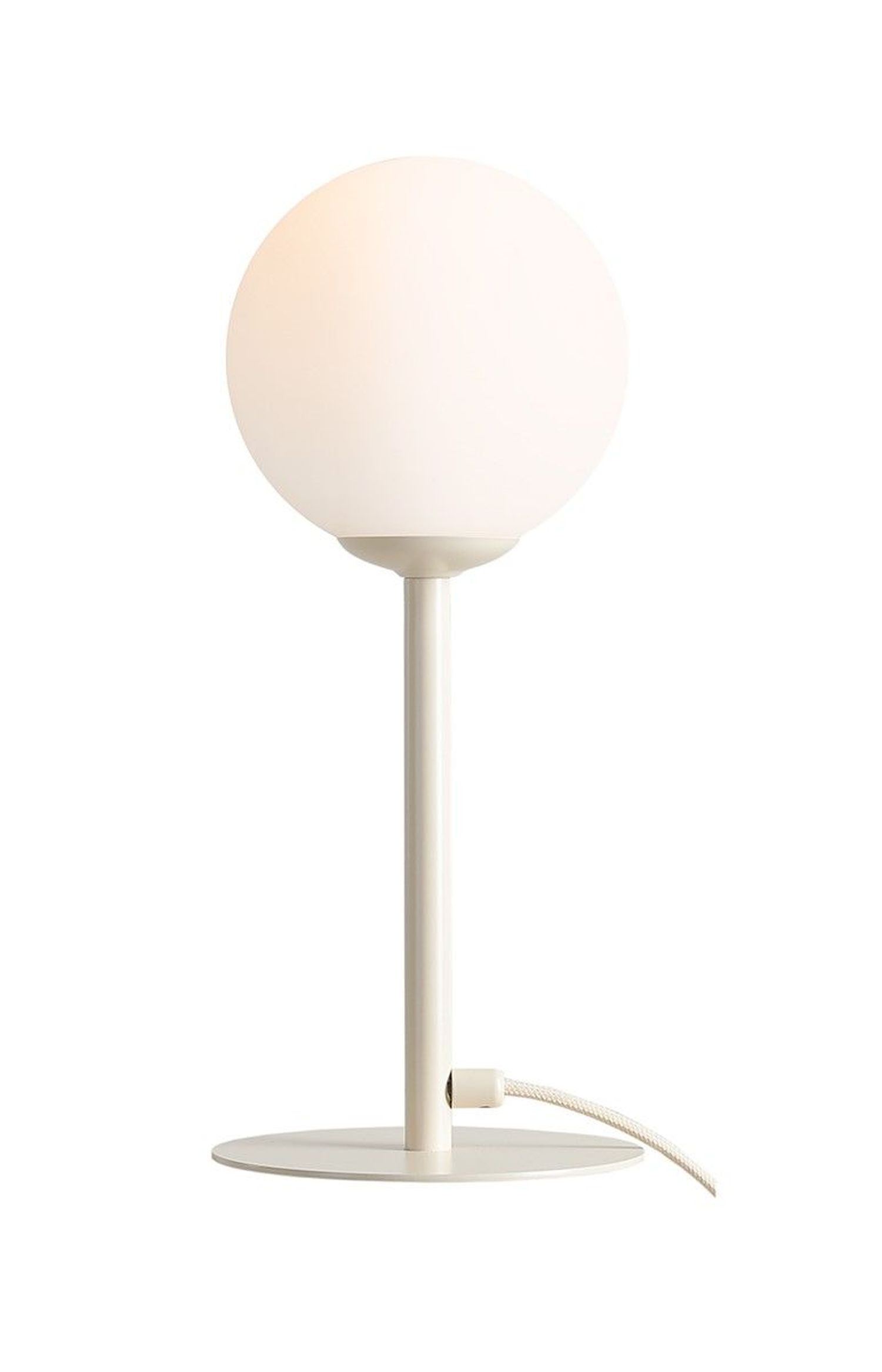 Lampe de table confortable Crème Verre confortable H:35 cm petite