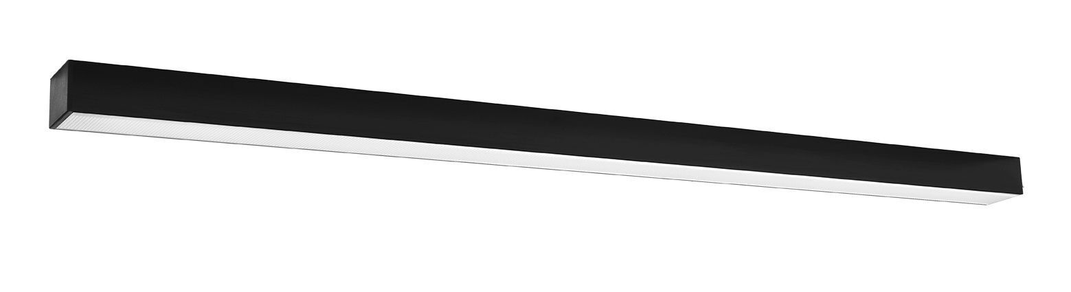 LED Deckenleuchte Schwarz L: 118 cm H: 6 cm 3000 K