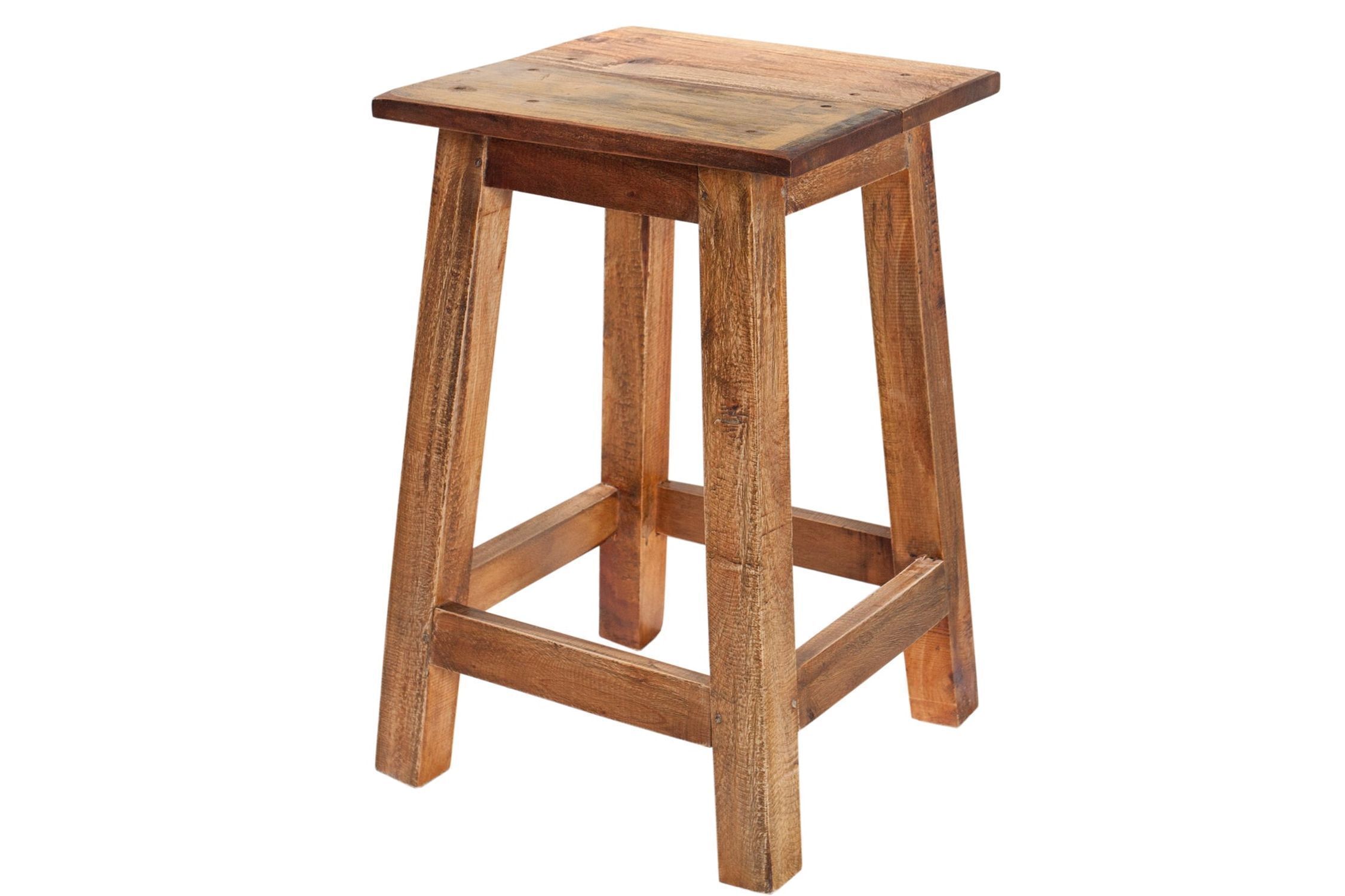Sitzhocker Holz Bunt Handarbeit Unikat B: 30 cm