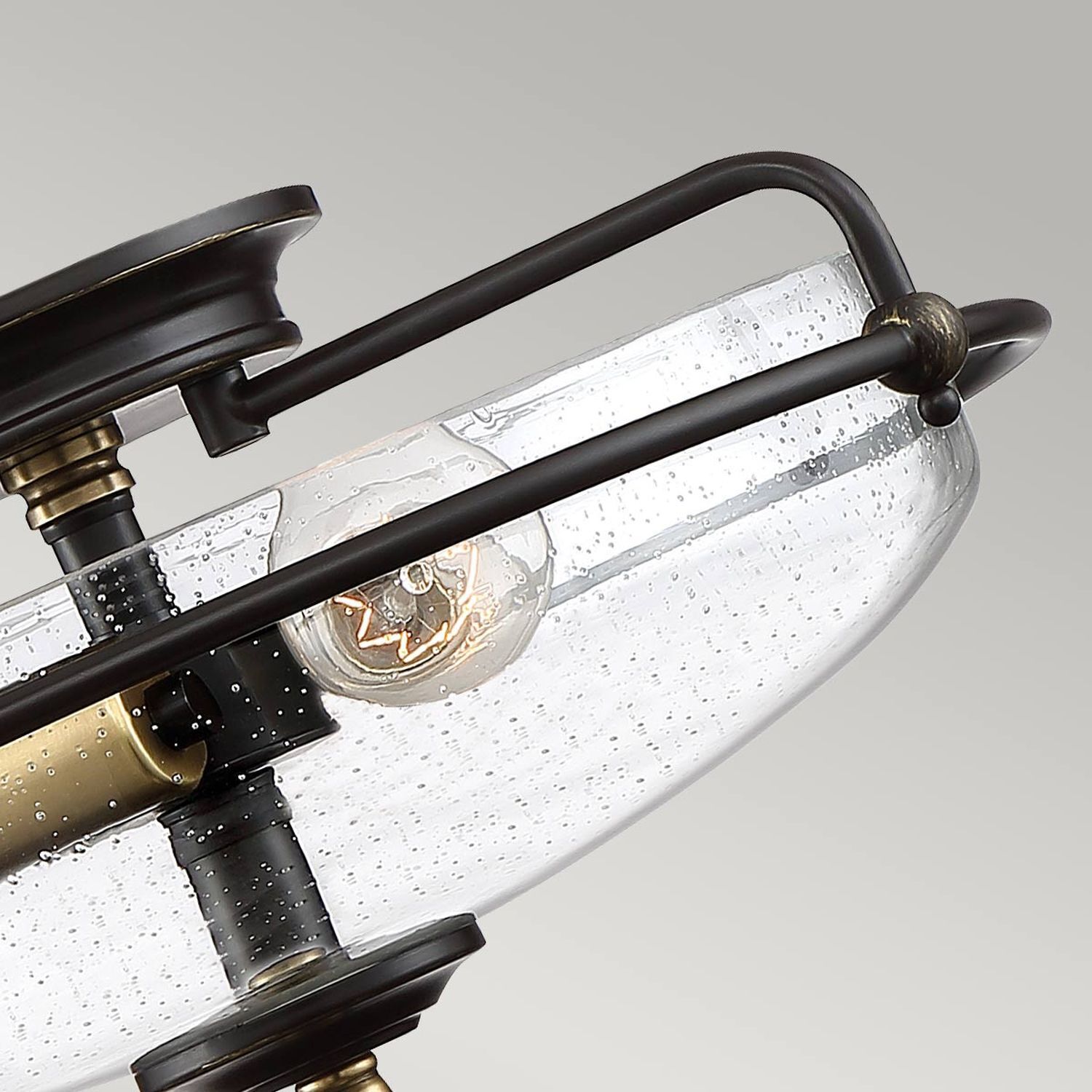 Lampe de plafonnier verre métal E27 rond Ø 42,2 cm 3-flamme Deckenleuchte, Leuchte, Beleuchtung, Lampe