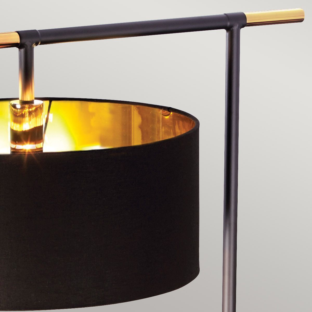 Lampen, Hängelampe, Schwarz, Metall, Gold