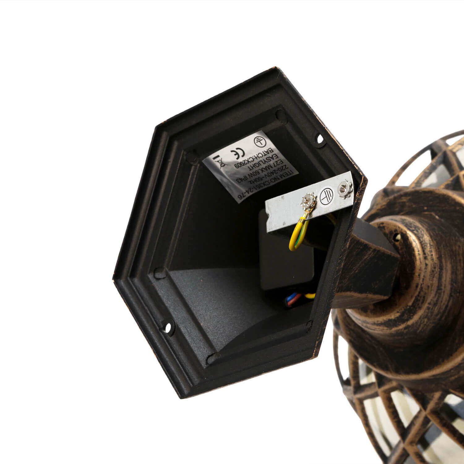 Sockelleuchte Schwarz Kupfer Außen Rustikal Retro Sockelleuchte Schwarz Kupfer Außen Rustikal Retro