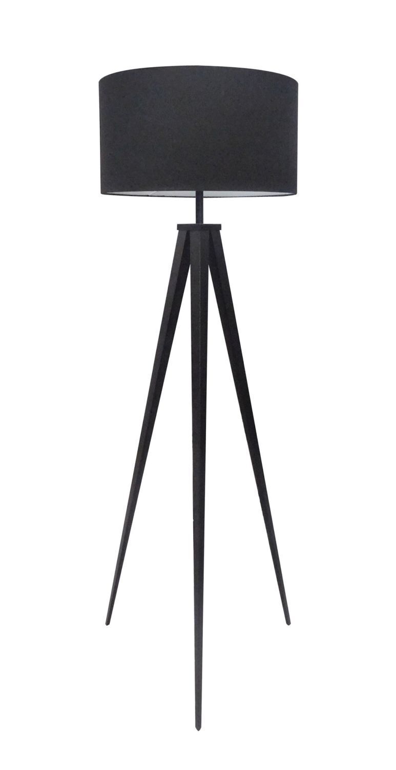 Lampadaire noir rétro 142cm salon KODORA Lampe, Mobiliar