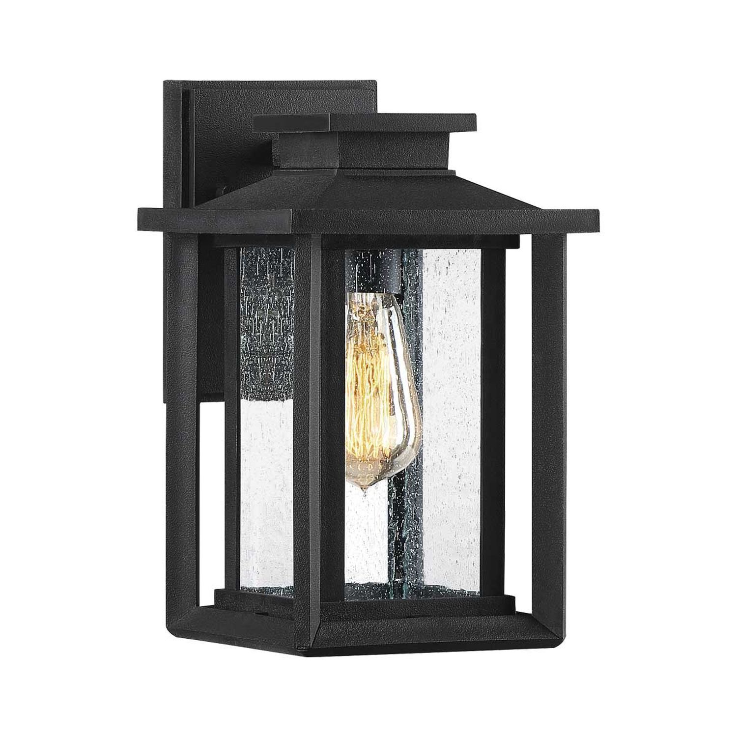 Außenwandleuchte, Laterne, Schwarz, Lampe, Glasfront