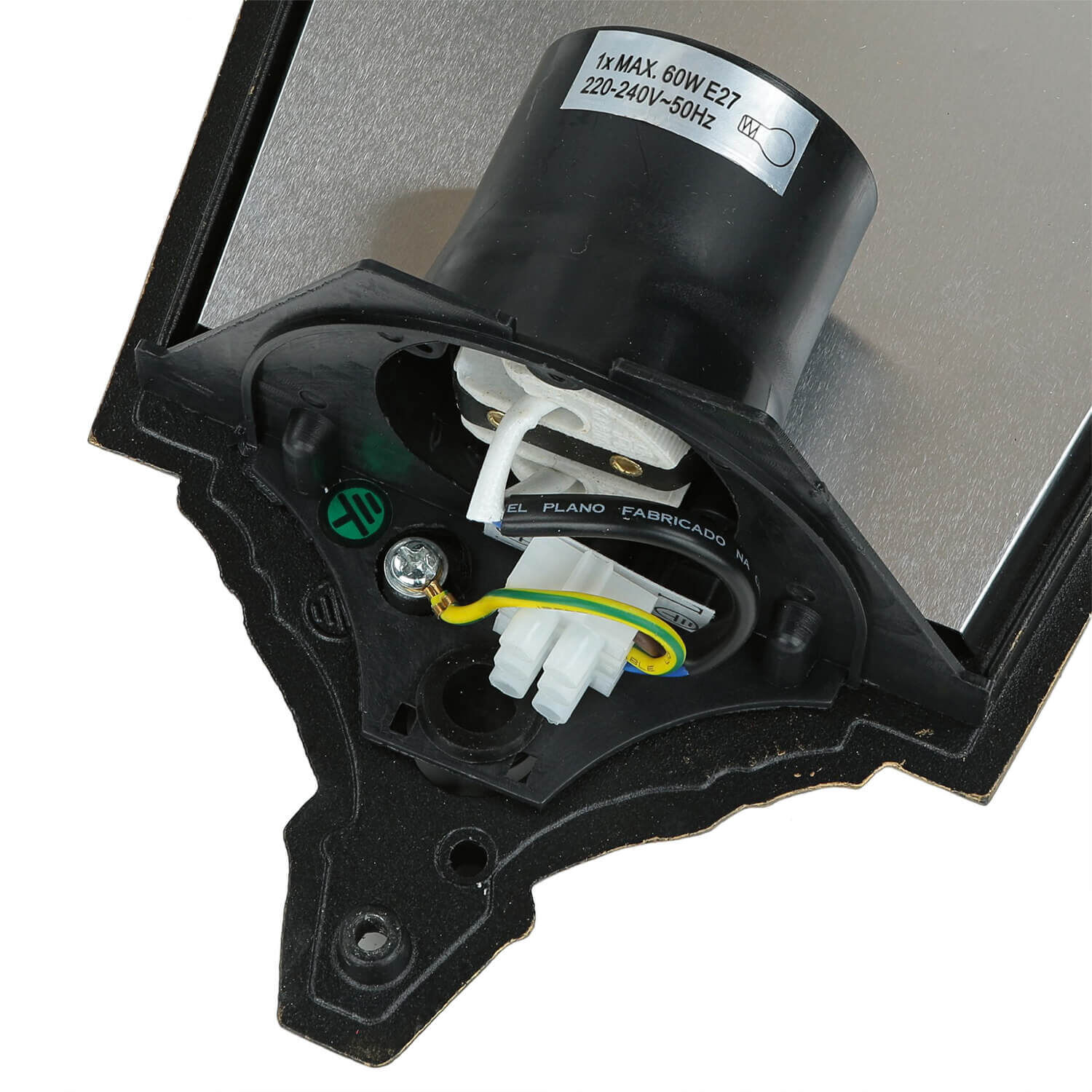 Wandleuchte Außen Laterne Goldschwarz Aluminium