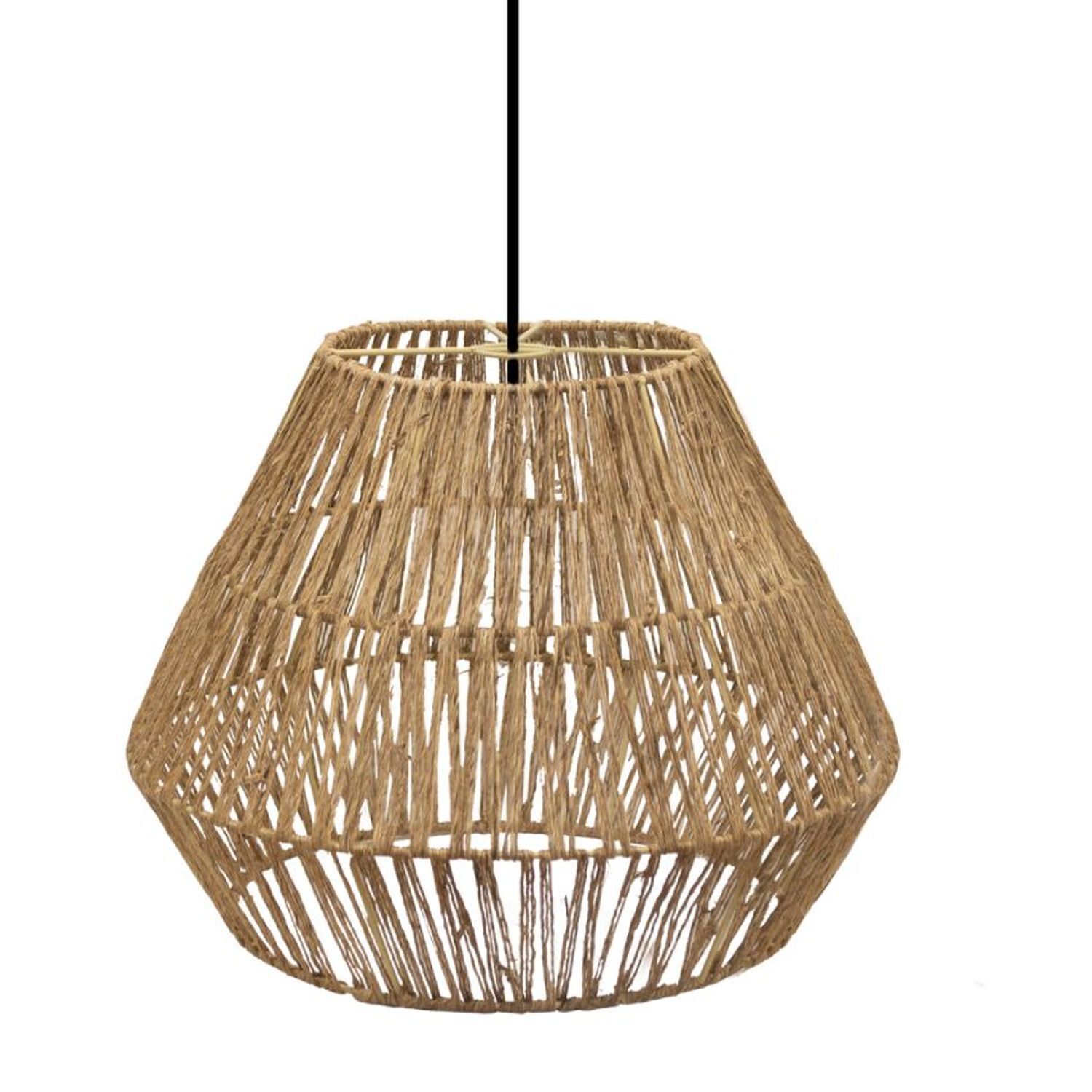 Lampe à suspendre Boho Ø 40 cm Corbeille Abat-jour Naturel Moderne E27