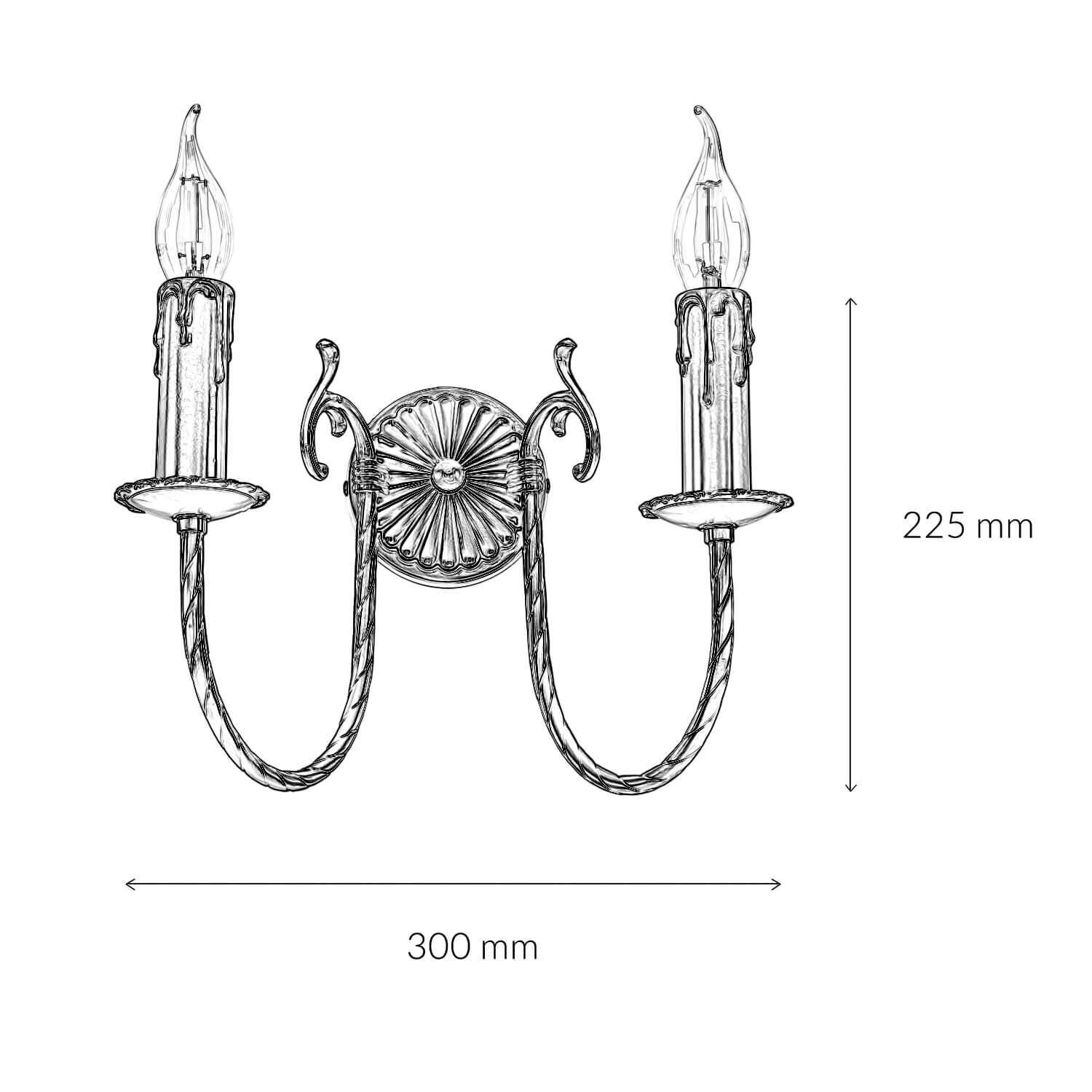 Jugendstil Wandlampe Bronze Hell Leuchter, Lampe, Rauchrohr