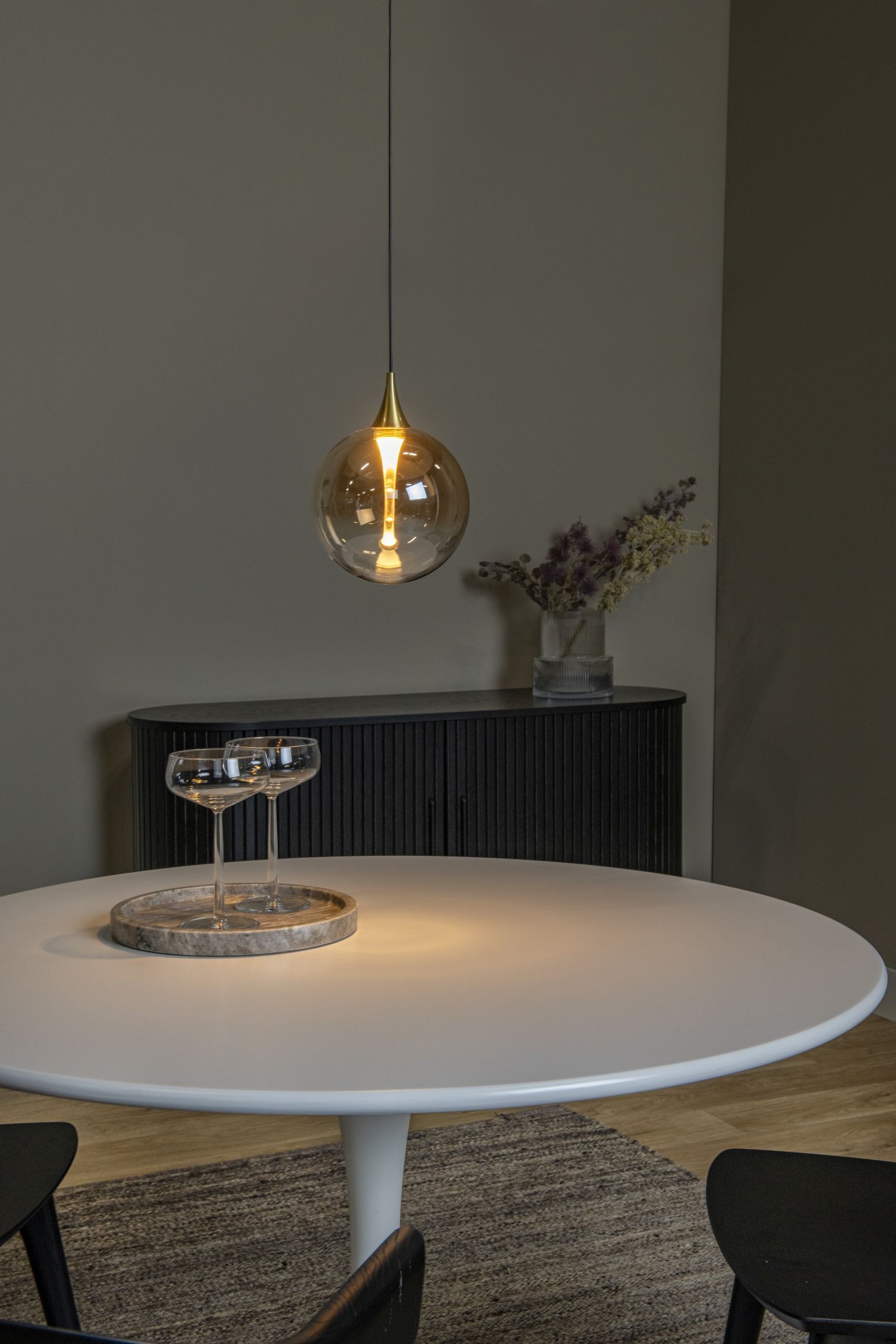 Hängelampe, Glaskugel, Wohnzimmerdeko, Tischlampe, Küchentisch