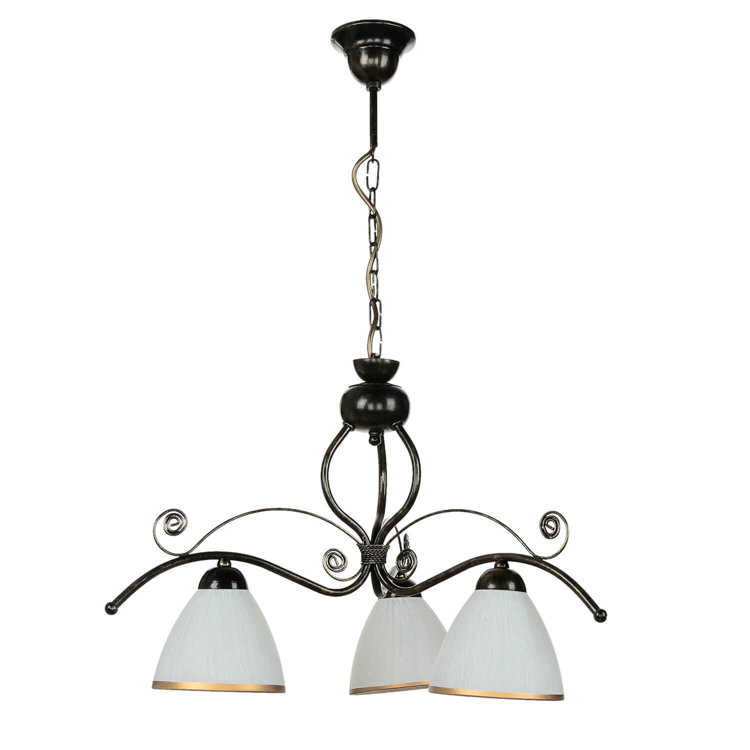 Shabby Noir Suspension 3-flmg Art Nouveau