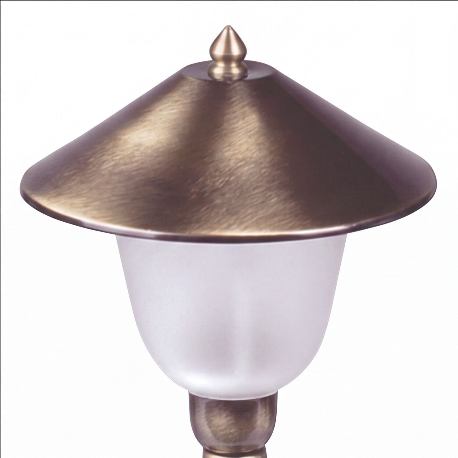 lampe, außenlampe, bronze, Kegelschirm, Pollerleuchte