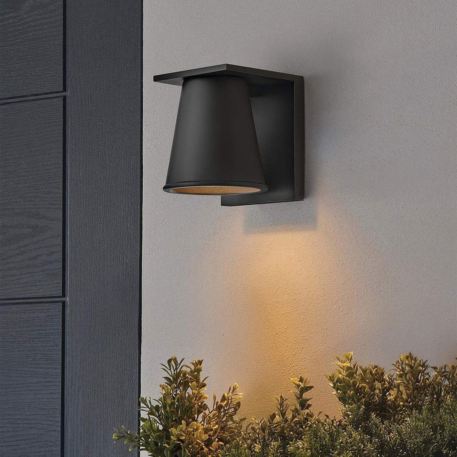 Downlight Terrasse Noir LED GU10 petit H : 15,4 cm Lampe