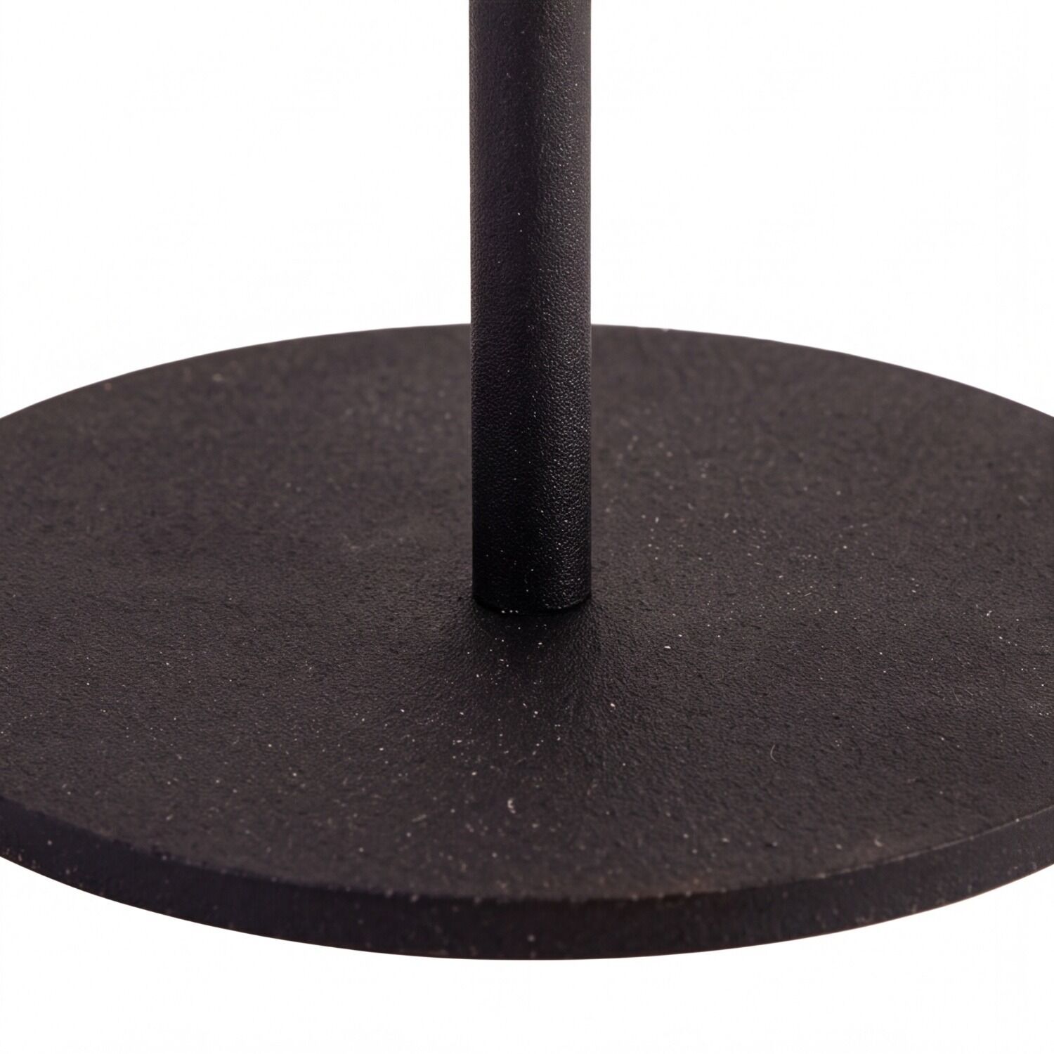 126711-led-tischleuchte-aussen-solar-holz-metall-36-cm-ip54-2700-k-900-lm-fernbedienung-kabellos-tragbar-modern-tischlampe-garten-balkon-terrasse-7 metallständer, runder basis, schwarz, piedestal, möbelzubehör