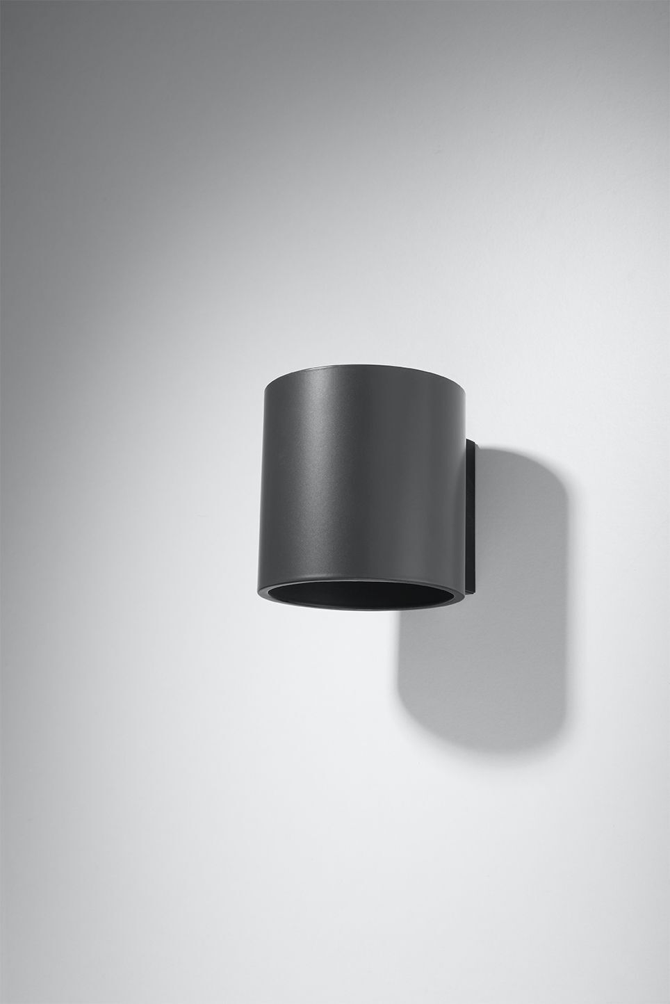 Applique murale Anthracite Métal petit H:10cm rond VALERYA