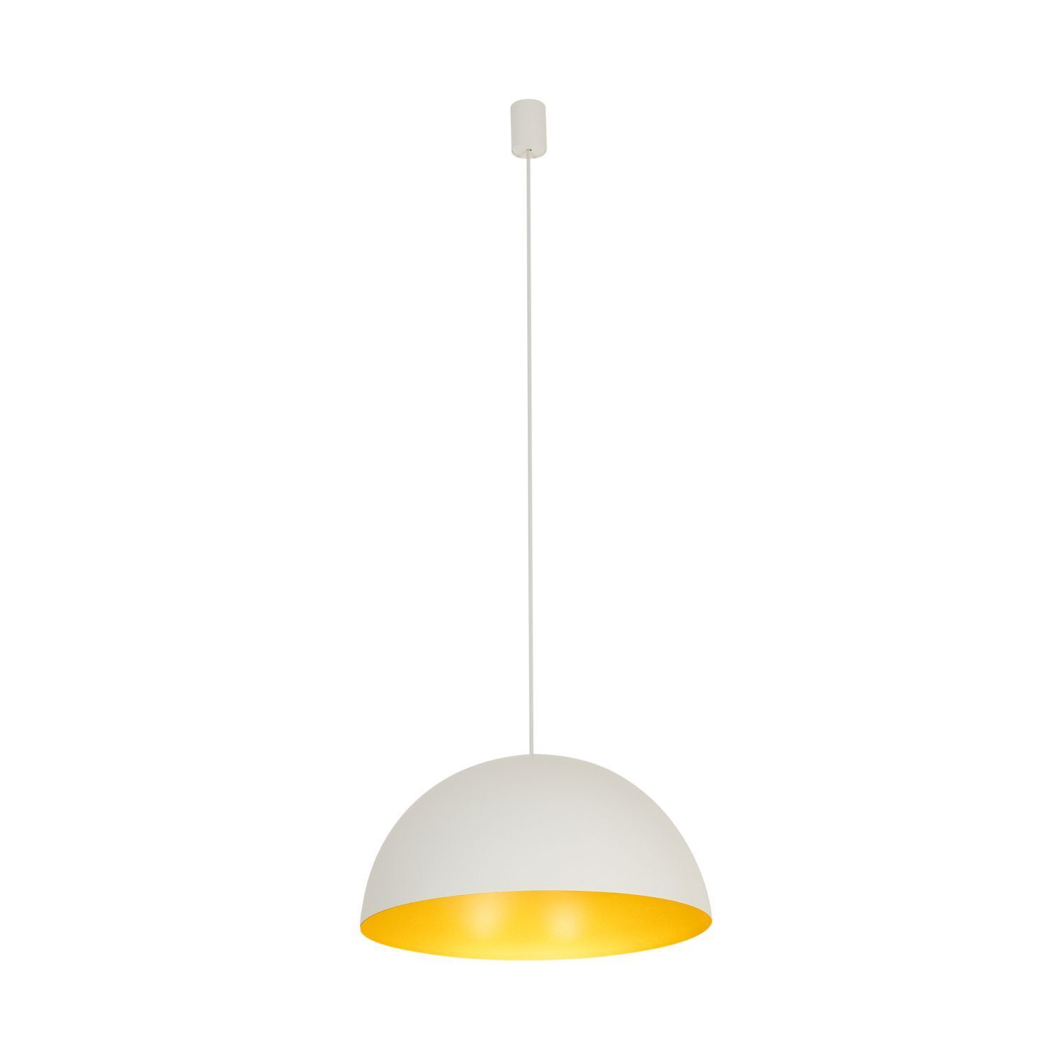 Lampe à suspendre en blanc or mat Ø 50 cm pour 4x GX53