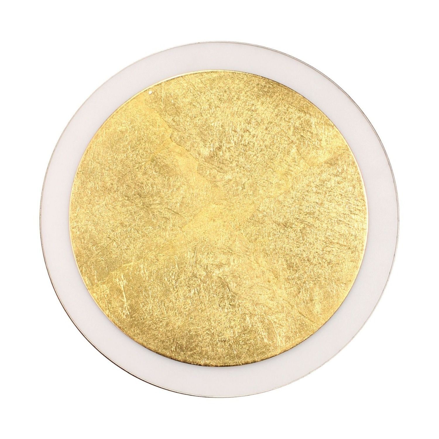 gold disc, metallischer Kreis, Goldfolien-Optik, runder Platte, Dekorationsscheibe