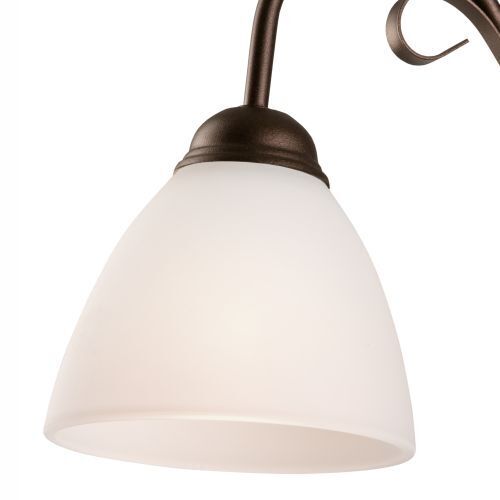 Wandleuchte Braun Glas Metall Rustikal LIRLIN