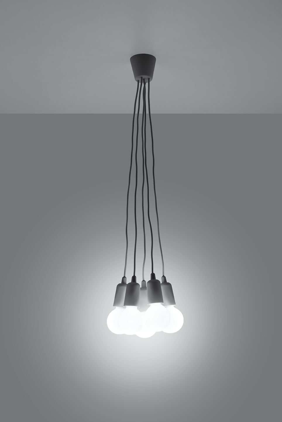 Lampe à suspendre rétro vert réglable jusqu'à 90cm pour E27