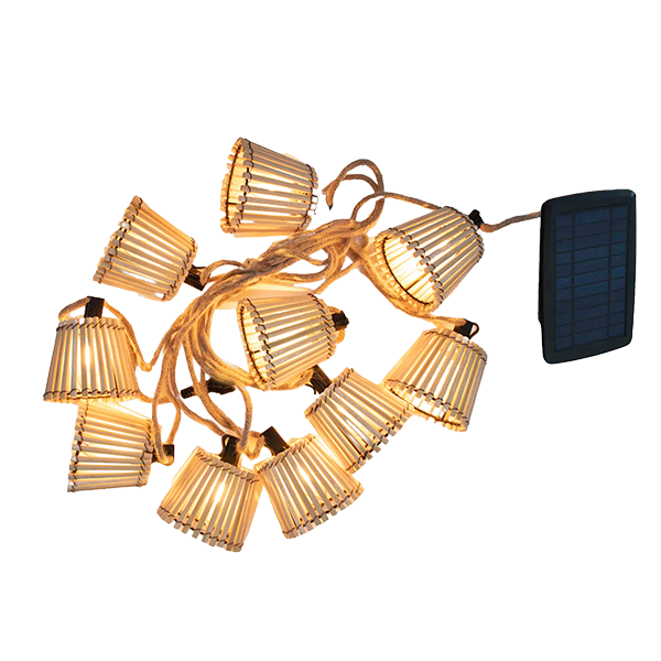 Solar-Lichterketten Lichterkette, LED, Solar, Garten, Glühbirnen-Lichterkette