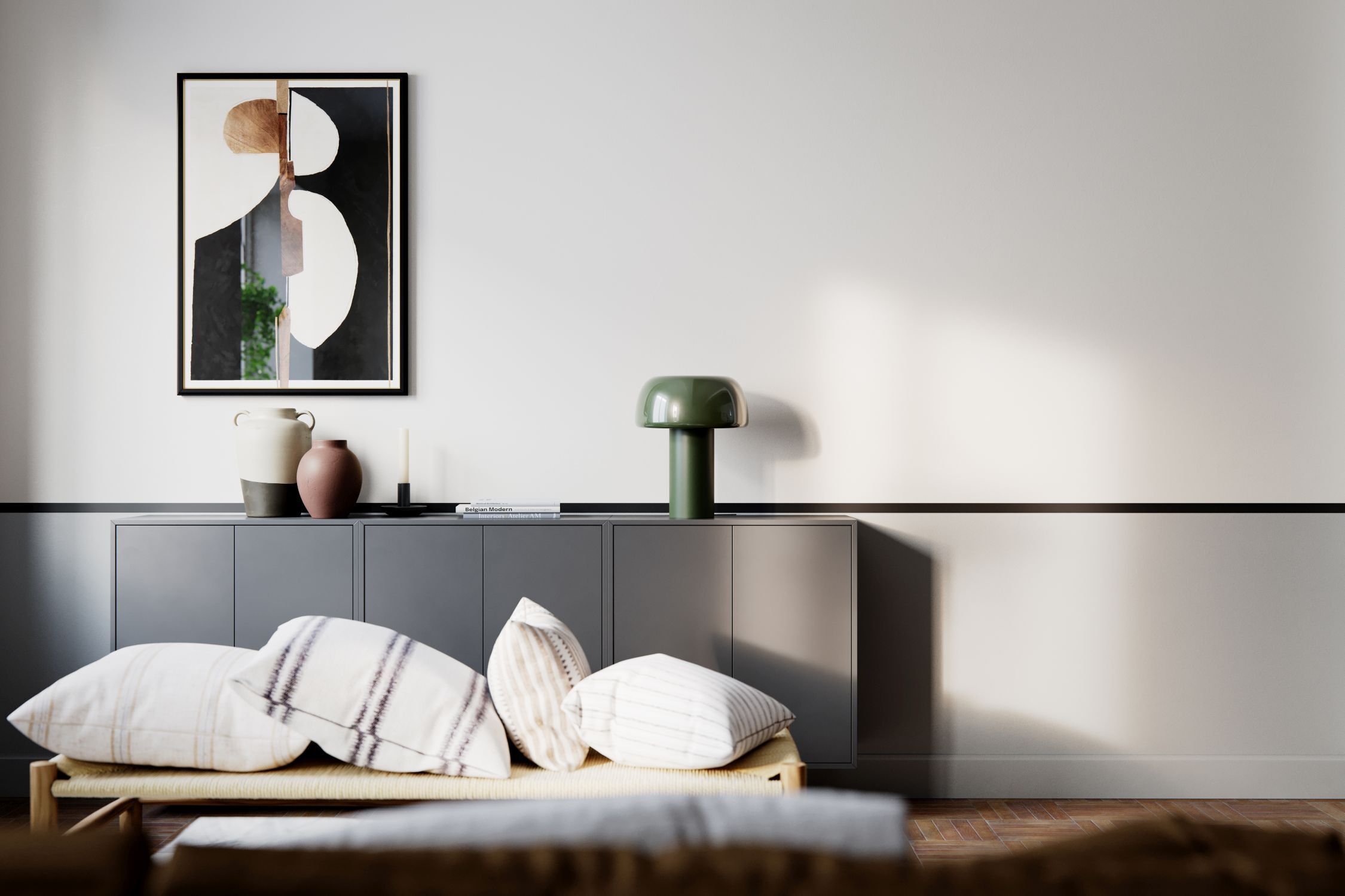 Lampe de table métal E27 41 cm de haut Vert Rétro inclinable Kissen, Dekoration für Zuhause, Innenarchitektur, Kopfkissen, Lampe