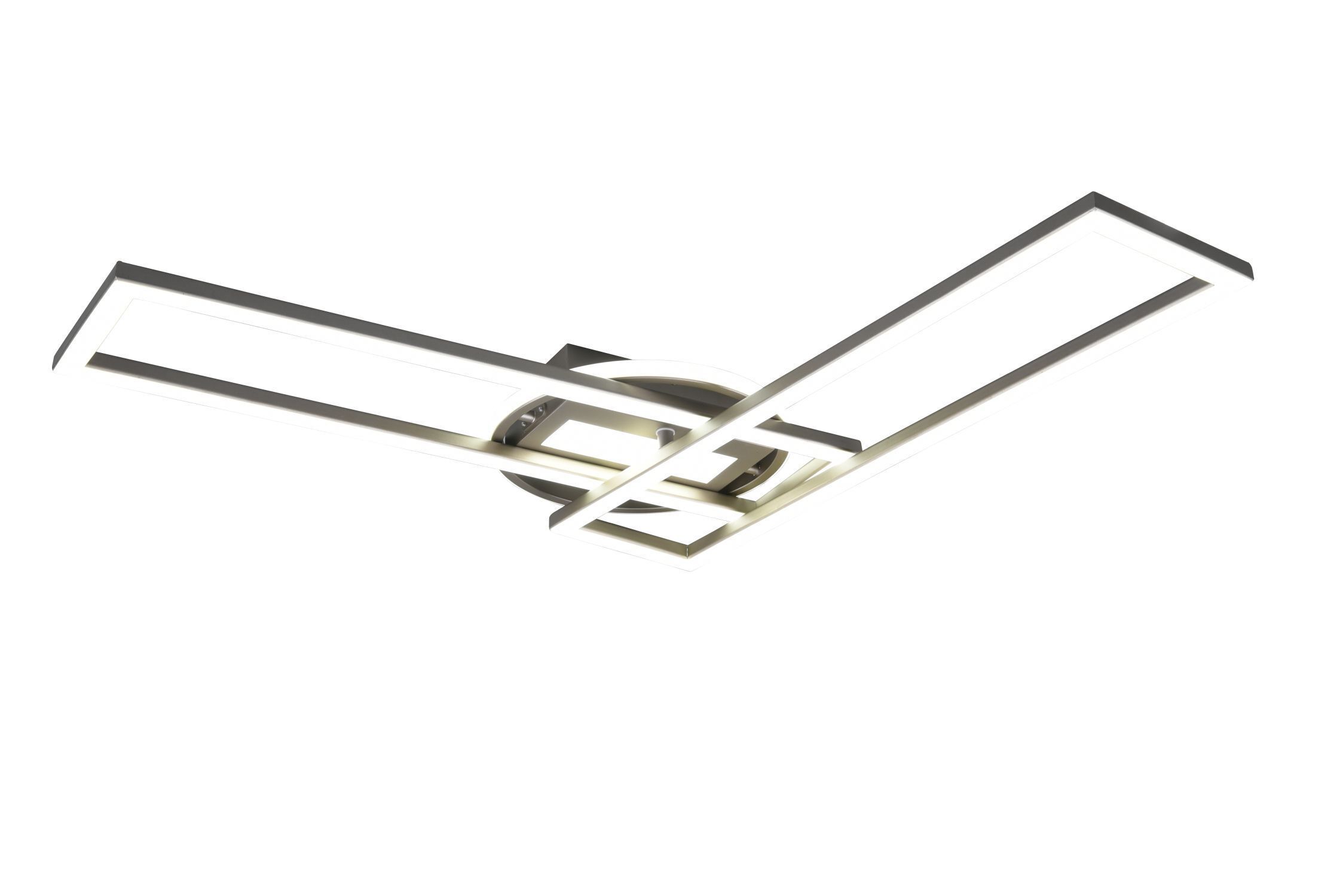 LED Deckenlampe in Nickel Dimmer Fernbedienung 4500 lm Gerät, Deckenventilator, Elektrisches Gerät