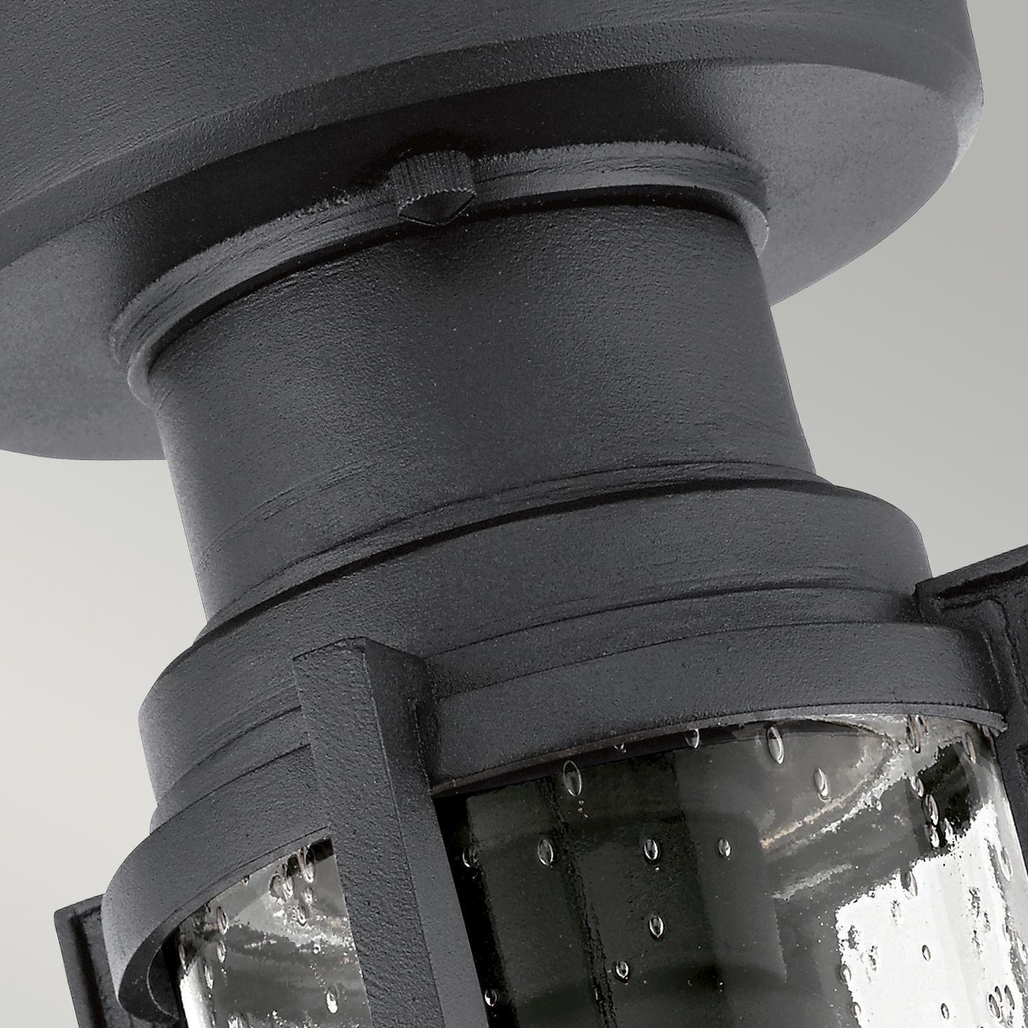 Deckenlampe außen IP44 Maritim Ø14cm E27 Schwarz Beleuchtung