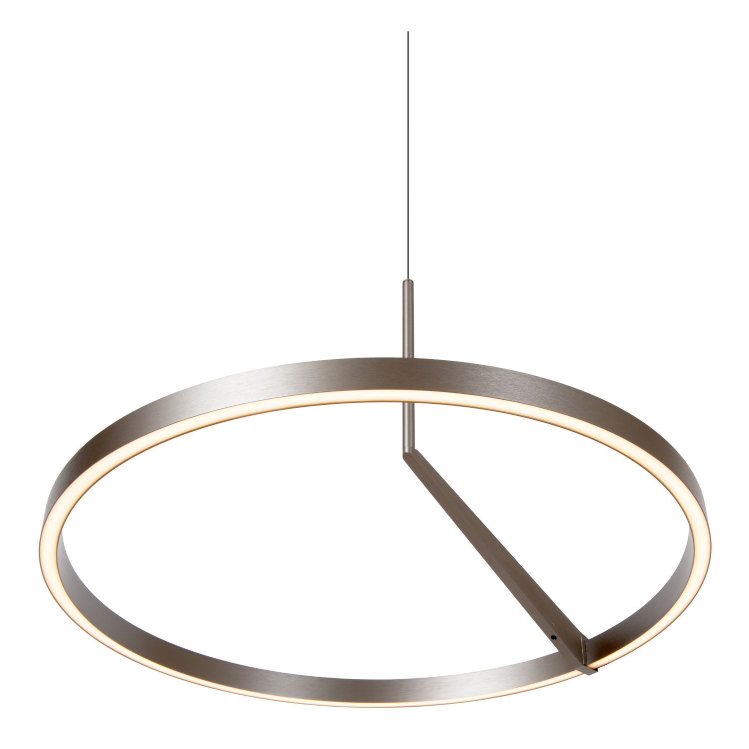 hängelampe, rund, LED, stahl, modern