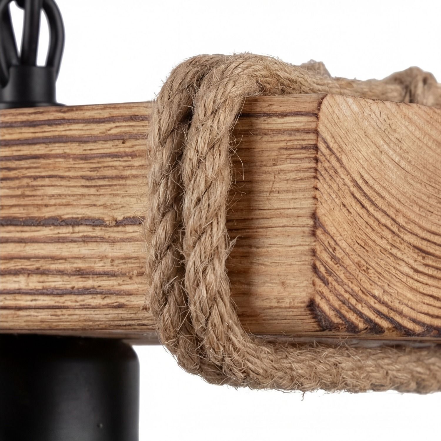 Seil, Jute, Seil um Holz, Holz, Hängendes Holz