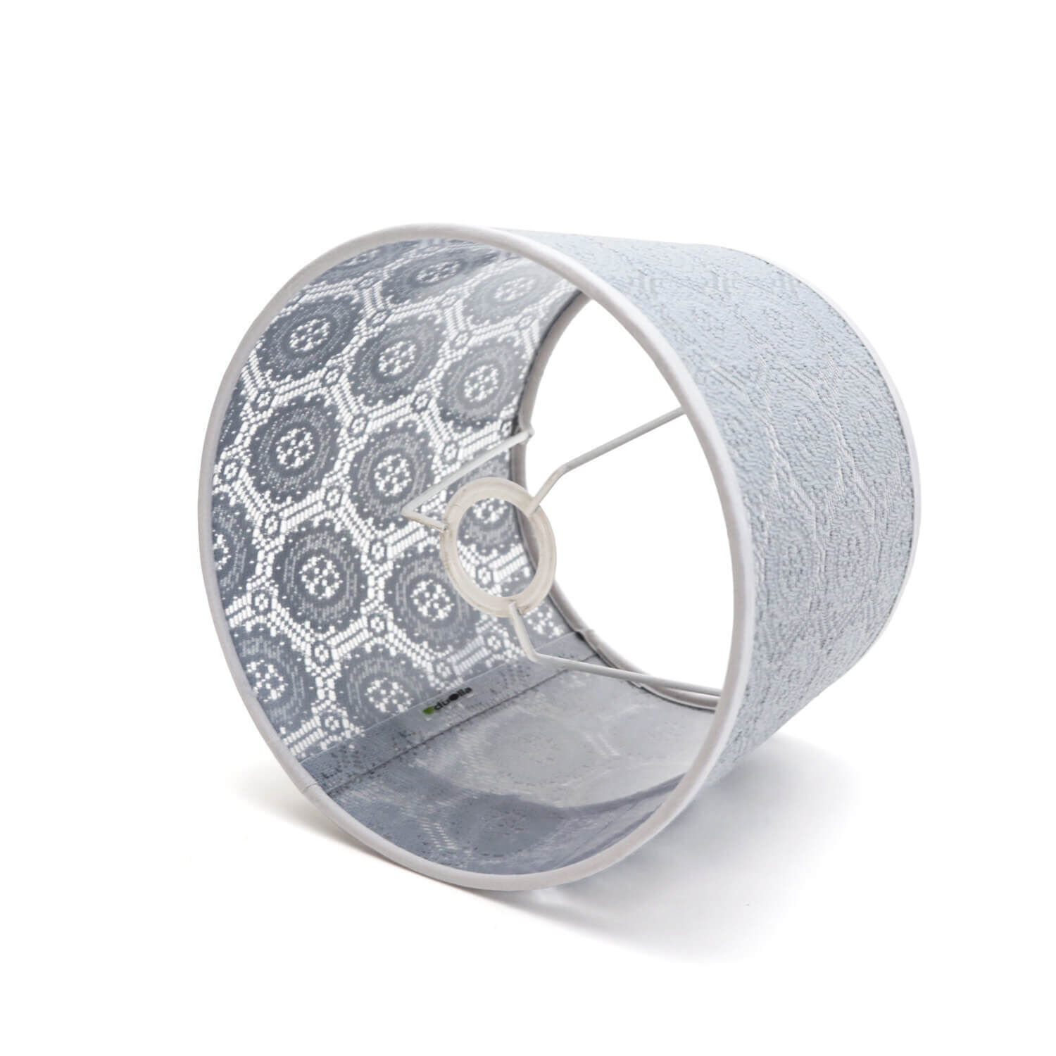 Lampenschirm Grau klein E14 Tischlampe aus Spitze Manschette