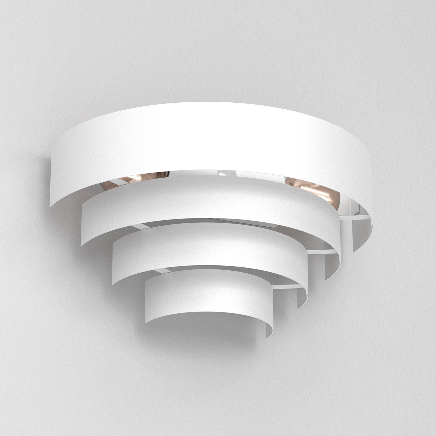 Applique en métal blanc L:40 cm E27 2-flmg indirect Deckenleuchte