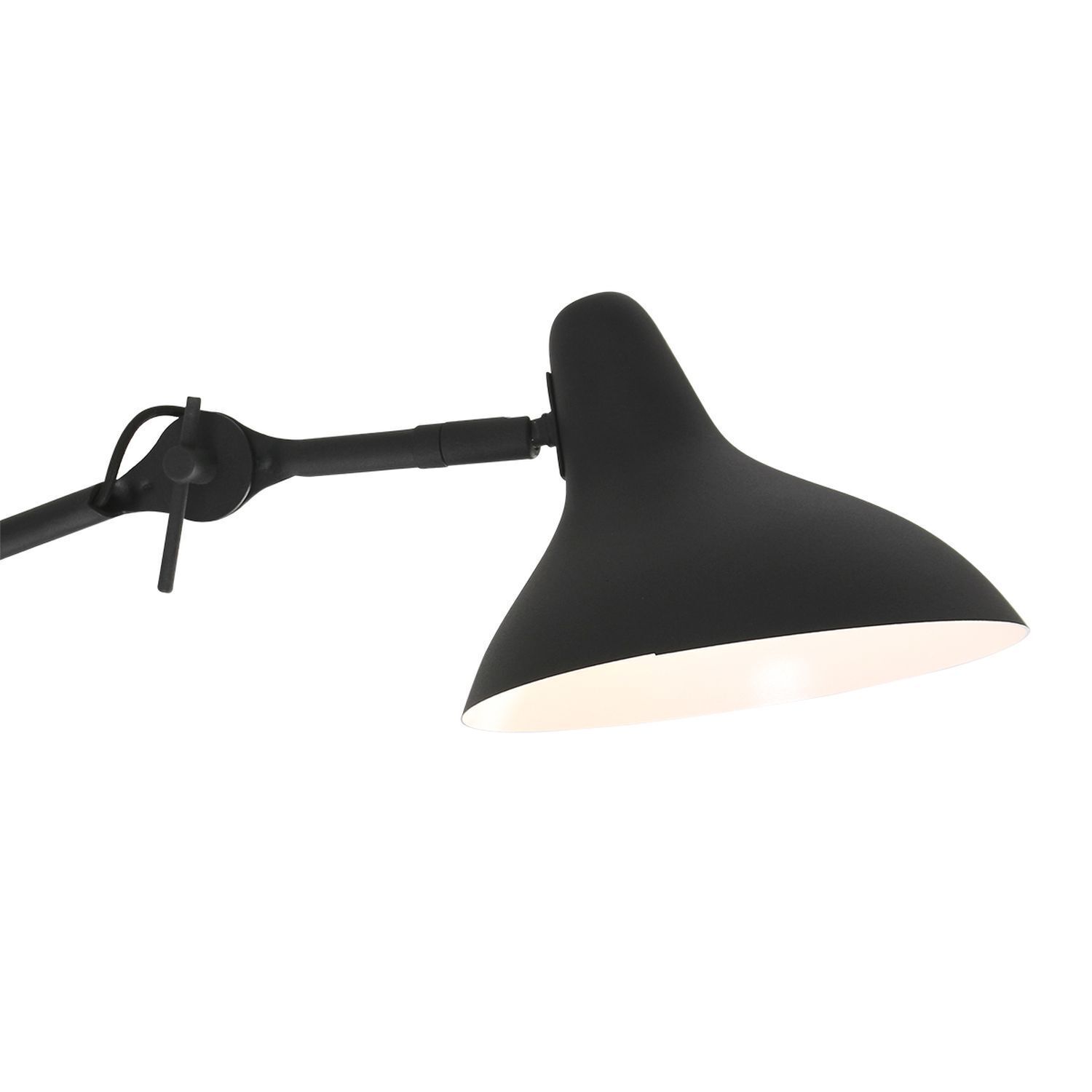Spot mural mobile métal noir P:50 cm E27 Retro