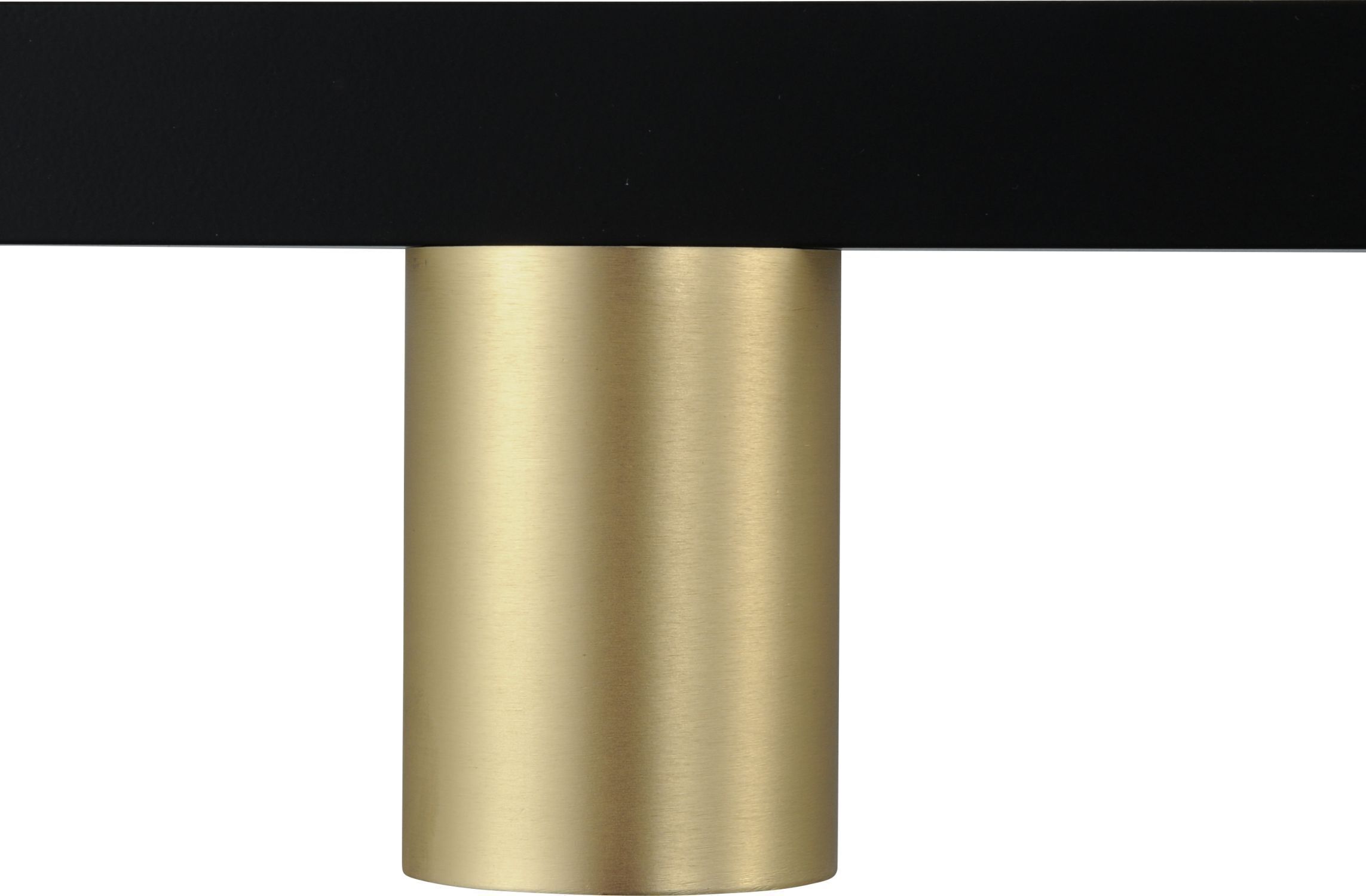 Hängelampe groß 180 cm Gold Schwarz 7-flammig GU10 Hängelampe Gold Schwarz 160 cm breit Metall Esstisch