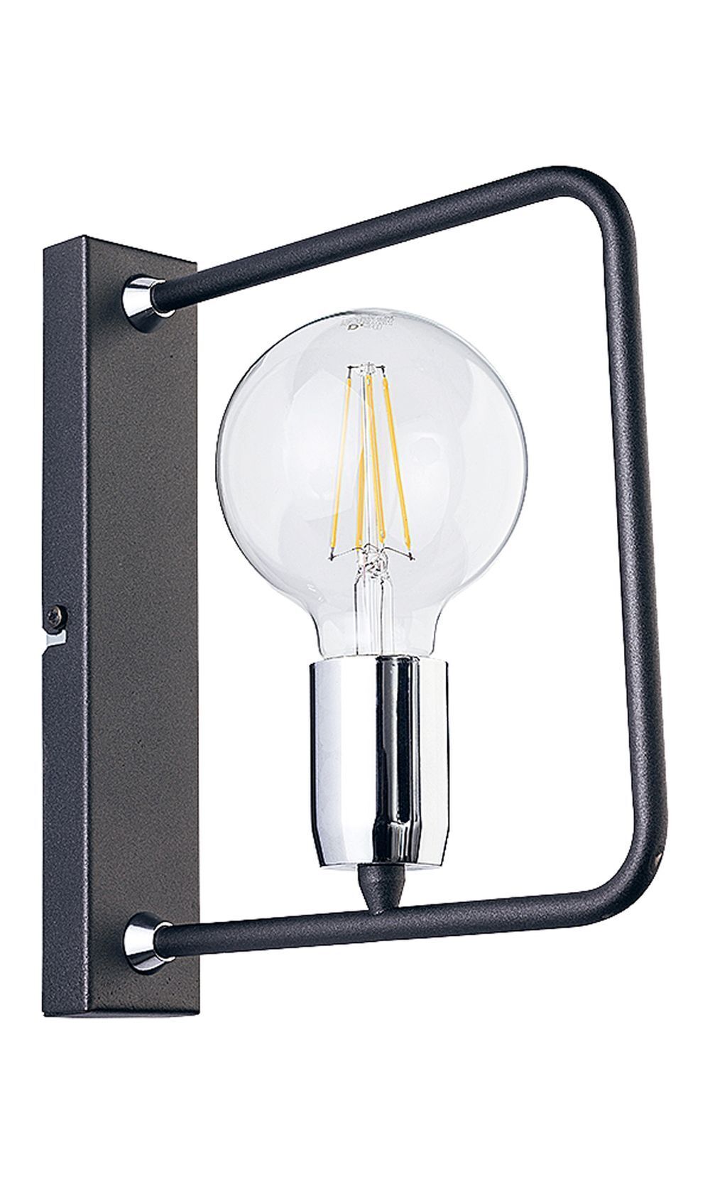 Applique murale en graphite Moderne 1xE27 ILYANA couloir Licht