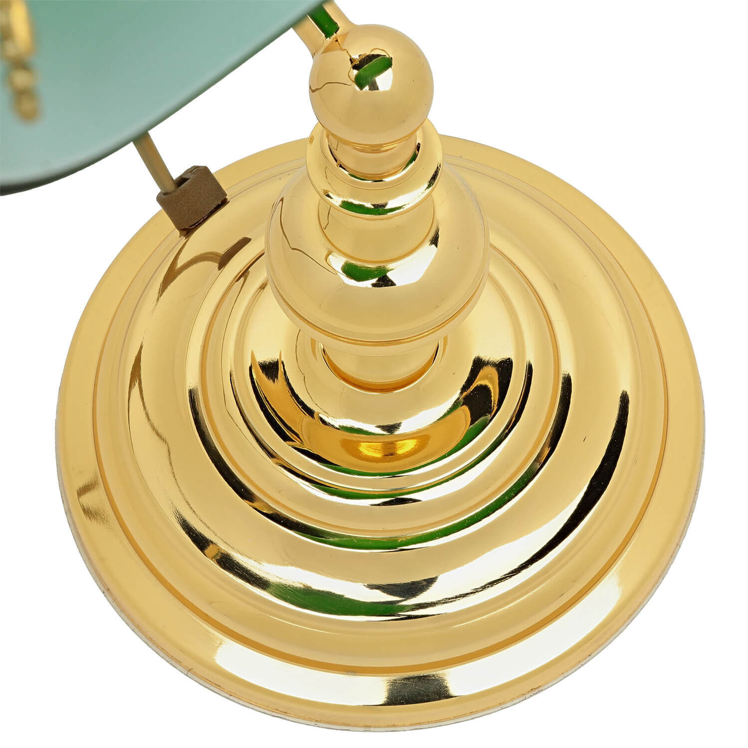 Banker Tischlampe Gold 24K aus Echt-Messing Banker Tischlampe Gold 24K aus Echt-Messing
