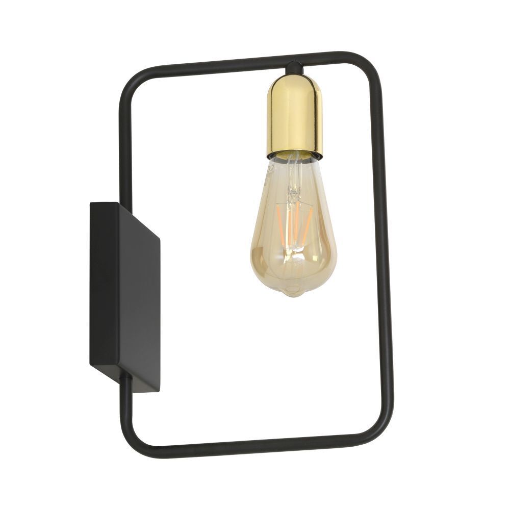 Applique murale rétro noir or pour E27 métal Licht, Badezimmer, Drinnen, Zimmer, Duscharmatur