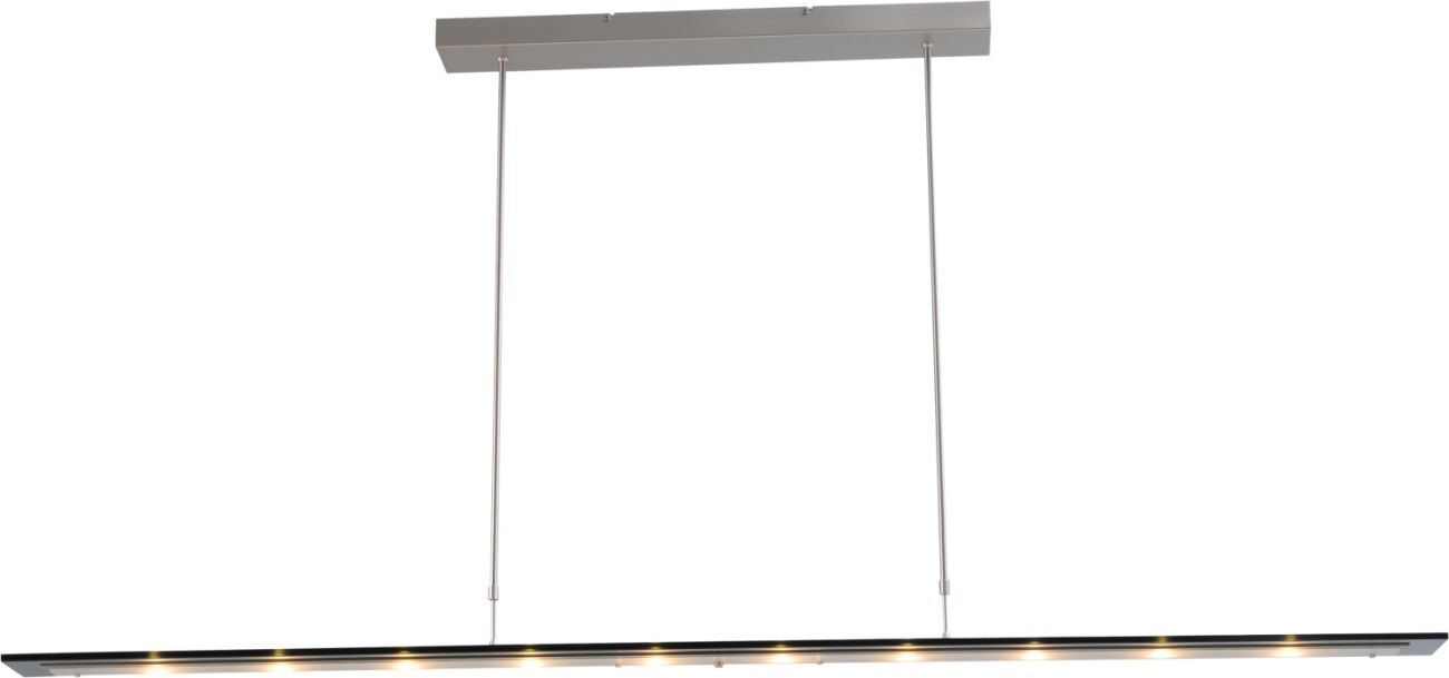 Dimmbare LED Pendellampe Glasschirm Modern Schwarz