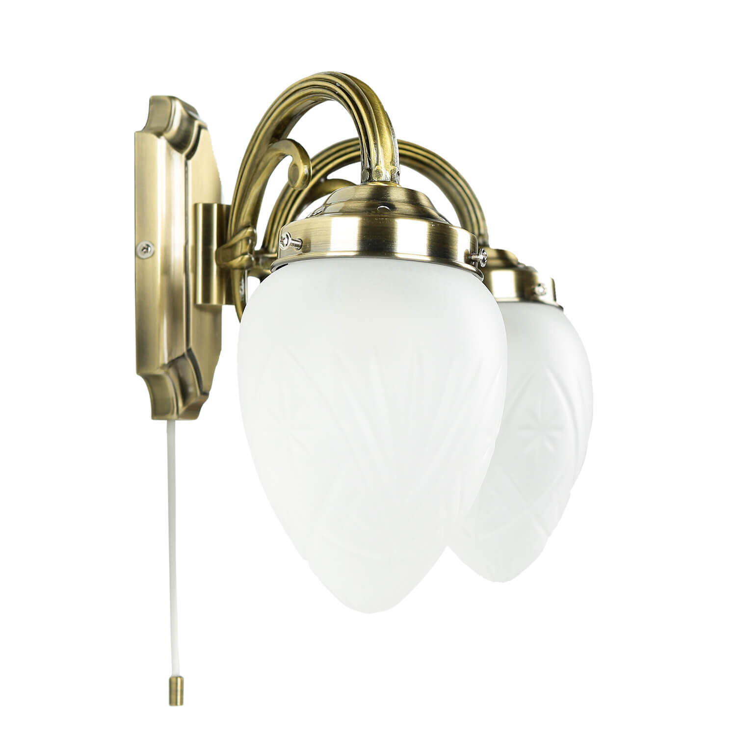 Applique murale avec interrupteur Art nouveau en bronze Leuchte, Lampe