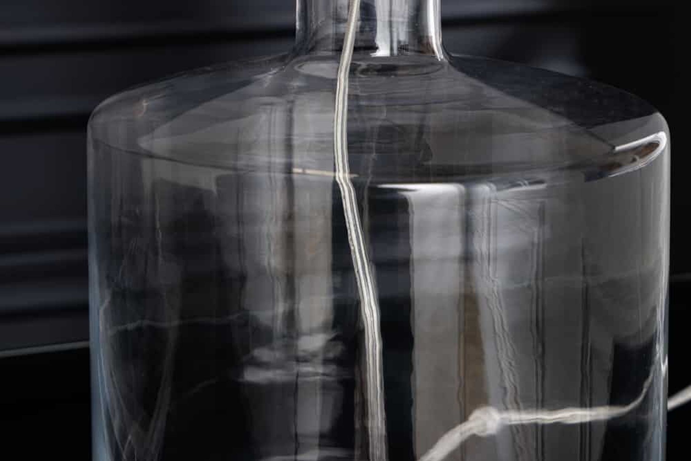 Elégante lampe de table AQUAMENTI Bleu Blanc Verre Tissu Architektur, Gebäude, Fabrik