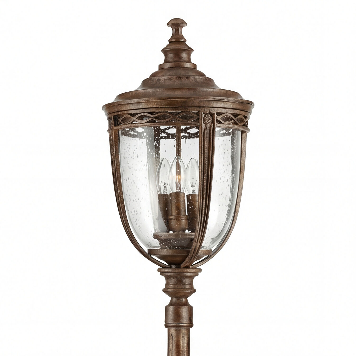 Gartenlampe, Laterne, Bronze, Glas, Außenbeleuchtung