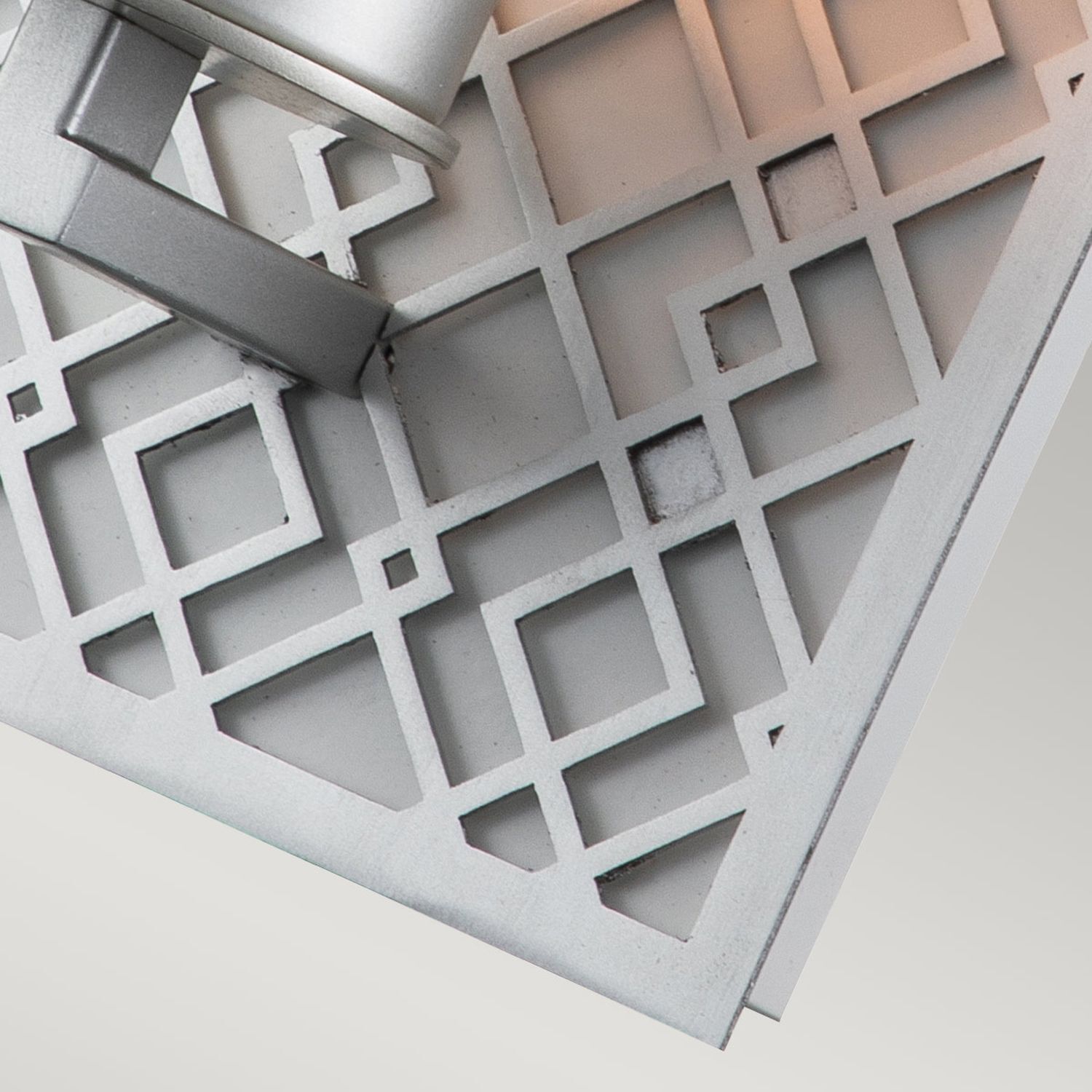 Applique salle de bain IP44 H : 34,3 cm en argent blanc E27 verre métal Applique salle de bain IP44 H : 34,3 cm en argent blanc E27 verre métal