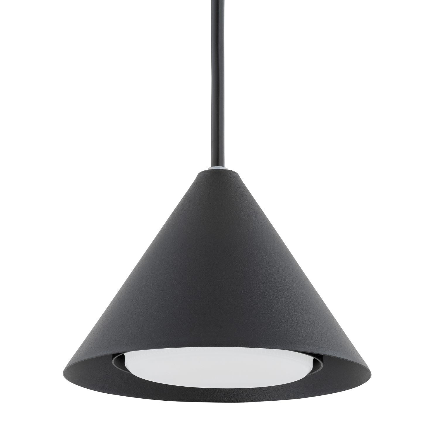 Hängeleuchte Schwarz B: 70 cm H: max. 100 cm verstellbar Lampe, Lampenschirm, Beleuchtung