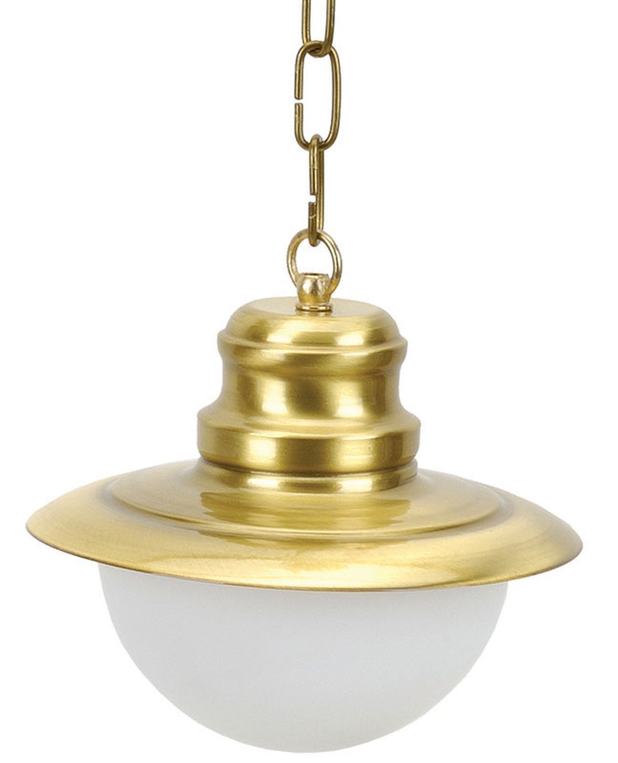 Suspension laiton verre Ø20cm extérieur Maritim