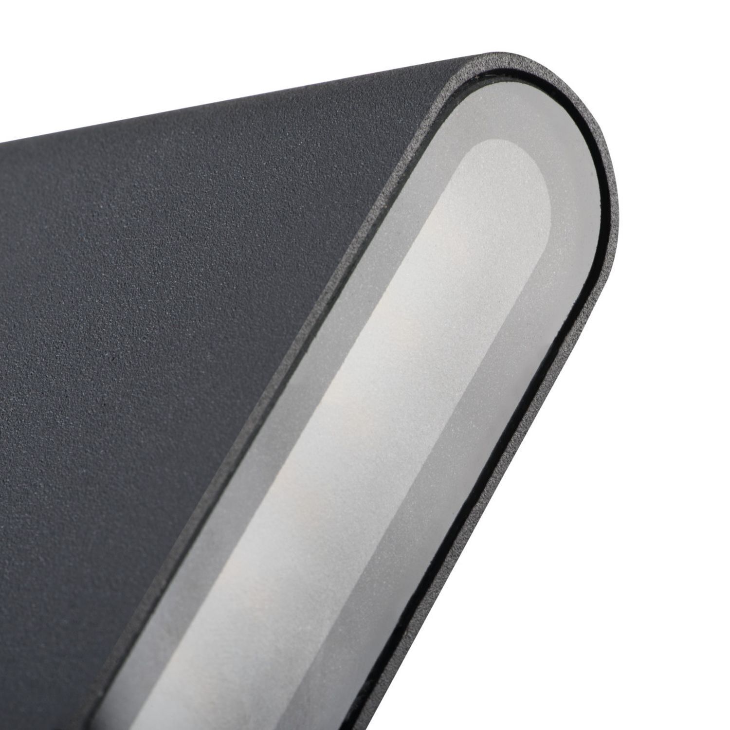 LED Außenleuchte Up Down Grau Aluminium IP54 Fassade Beleuchtung