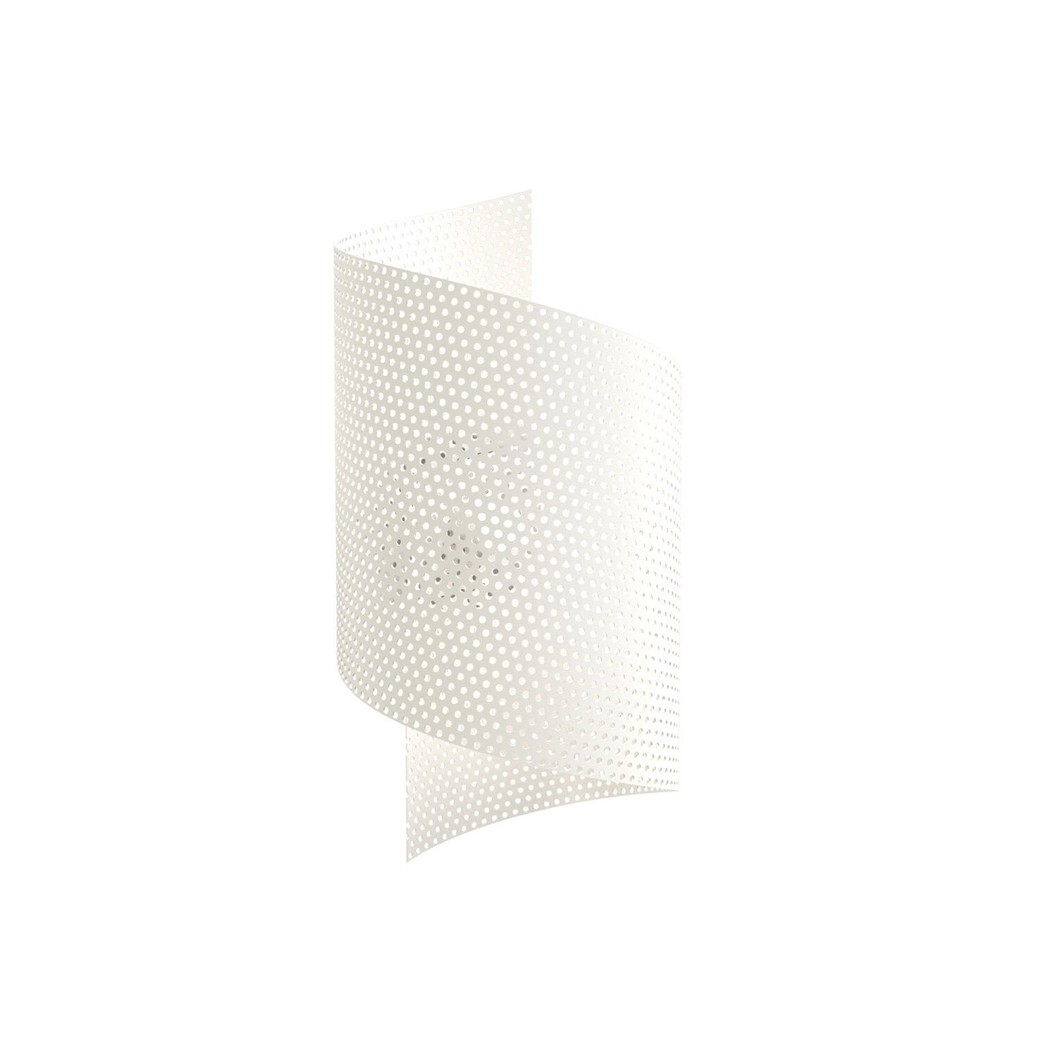 Wandlampe Modern Metall geschwungen G9 B:17 cm Weiß Papier, Manschette