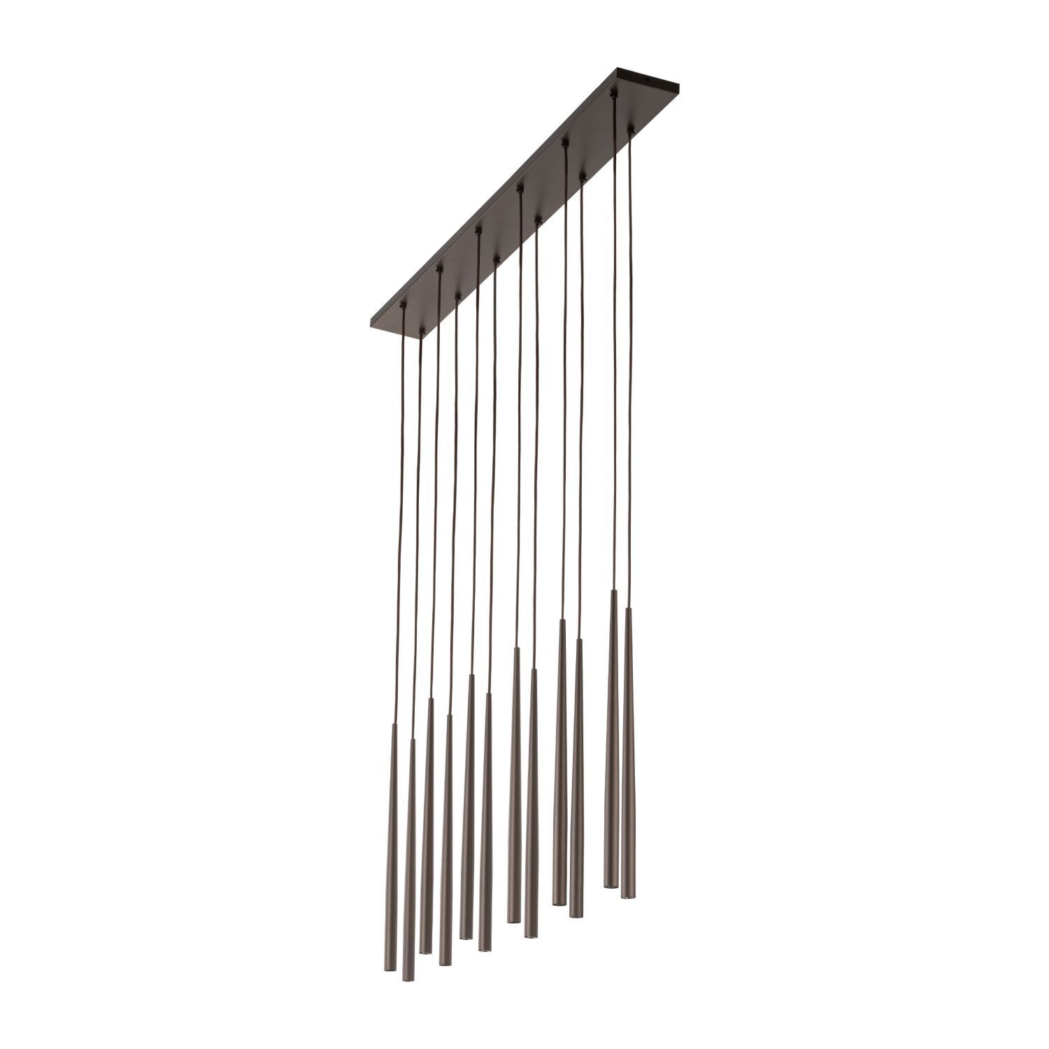 Hängeleuchte Metall Braun H: max. 1,4 m verstellbar L: 1,2 m Glockenspiel, Musikinstrument