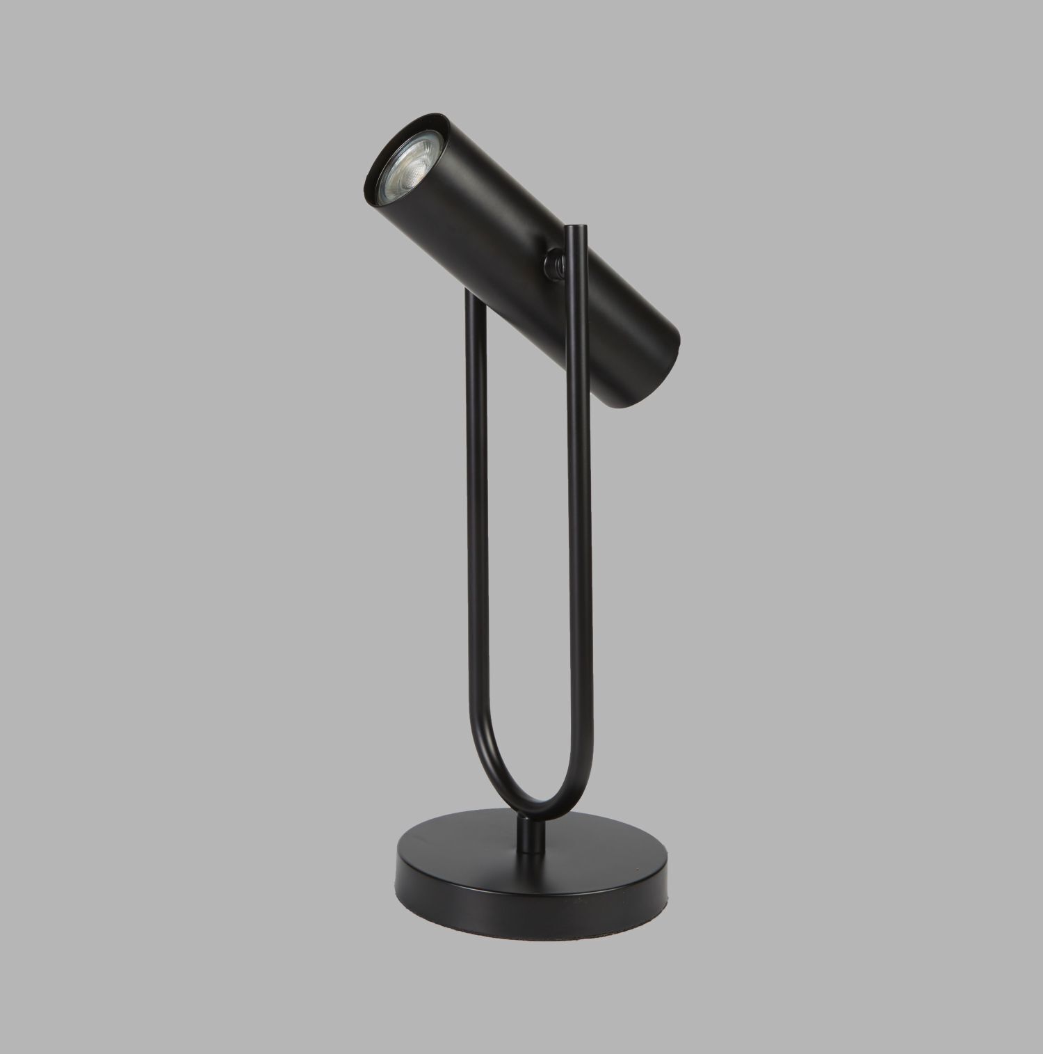 Lampe de table métal 45 cm GU10 noir orientable