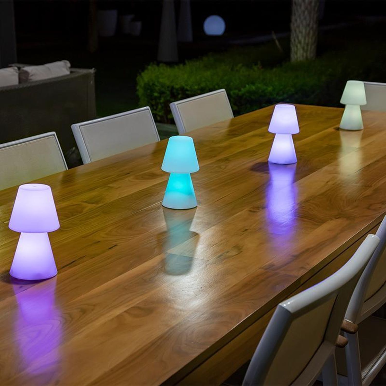 Lampe de table LED extérieure sans fil Variateur de couleur Changement de couleur 20 cm IP43